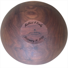 Load image into Gallery viewer, Wooden Bowl, Black Walnut Salad Bowl, 12", #1 Quality - American Farmhouse Bowls