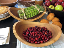 Load image into Gallery viewer, Wooden Bowl, Oval Cherry Salad Bowl, 12", #1 Quality - American Farmhouse Bowls