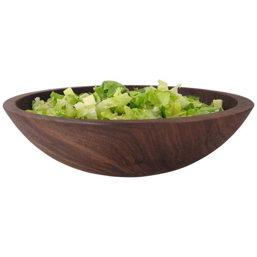 Wooden Bowl, Black Walnut Salad Bowl, 12