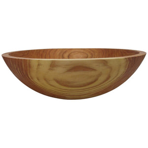 Wooden Bowl, Honey Locust Salad Bowl, 15", #1 Quality - American Farmhouse Bowls