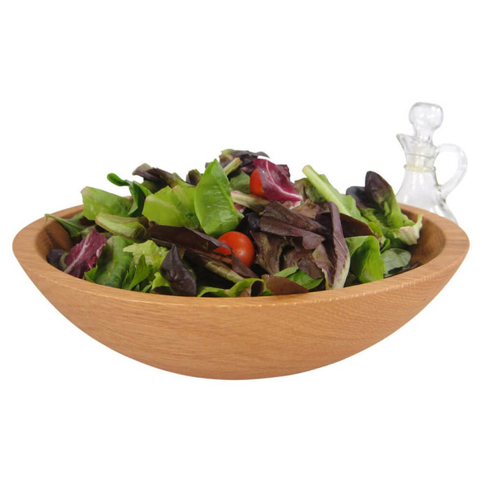 Wooden Bowl, Red Oak Salad Bowl, 12